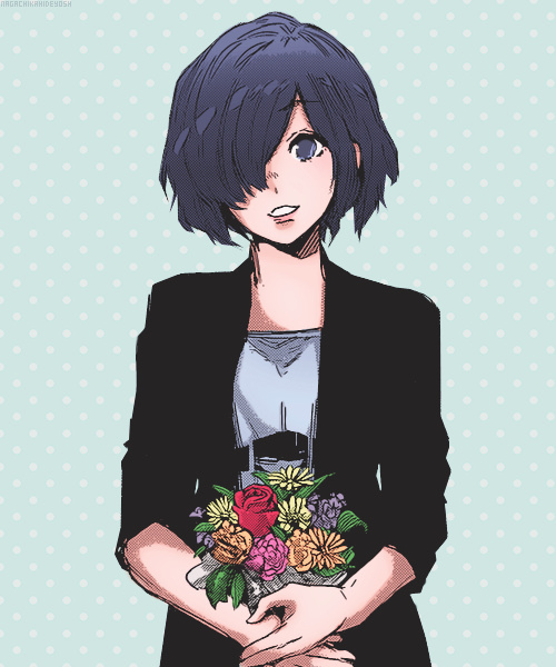 #东京食尸鬼# re漫画第16话，粉丝给董香上的色。好美！！