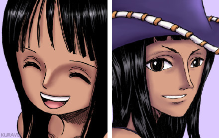 罗宾酱，从萝莉到女神，中间经历了世间的冷暖，孤独一人直到遇到草帽和伙伴们焕发新生，打开心扉。你能上船真是太好了！继续美下去