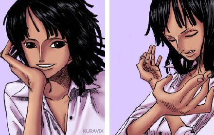 罗宾酱，从萝莉到女神，中间经历了世间的冷暖，孤独一人直到遇到草帽和伙伴们焕发新生，打开心扉。你能上船真是太好了！继续美下去