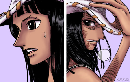 罗宾酱，从萝莉到女神，中间经历了世间的冷暖，孤独一人直到遇到草帽和伙伴们焕发新生，打开心扉。你能上船真是太好了！继续美下去