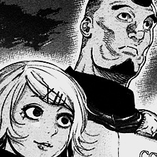 #东京食尸鬼# 铃屋什造和篠原大叔在漫画里面的几个感人瞬间。最后1P剧透+虐心，慎点！！