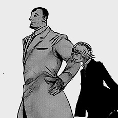 #东京食尸鬼# 铃屋什造和篠原大叔在漫画里面的几个感人瞬间。最后1P剧透+虐心，慎点！！