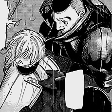 #东京食尸鬼# 铃屋什造和篠原大叔在漫画里面的几个感人瞬间。最后1P剧透+虐心，慎点！！