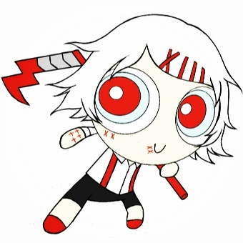 #东京食尸鬼# 头像尺寸飞天小喰种 这画风满满的都是童年回忆啊！！[嘻嘻]