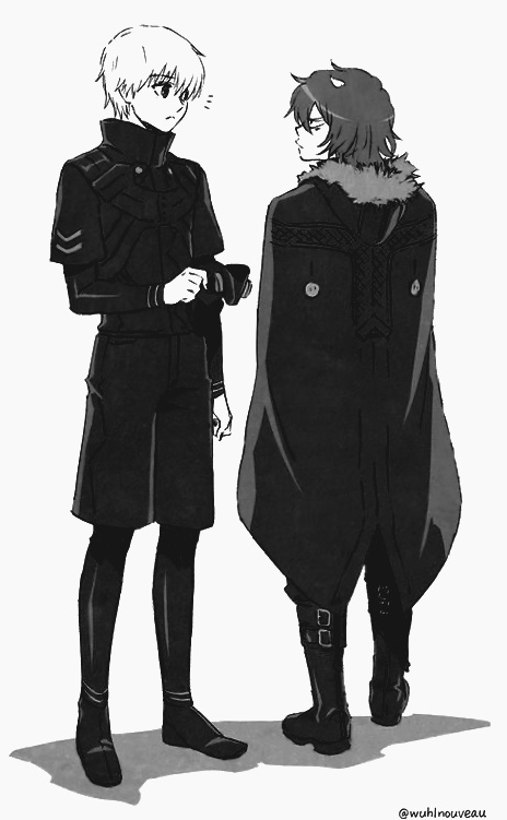 #东京食尸鬼# 又是身高梗，看把我们家绚都急的。那表情是有多嫌弃啊喂！金木：怪我咯？官方Q版画师：東山マキ的图