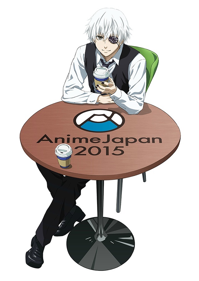 #东京食尸鬼# AnimeJapan 2015东京食尸鬼的宣传图！金木新造型！帅我一脸啊！！我要做你的咖啡！这样，我就可以被你捧在手心了 ！！