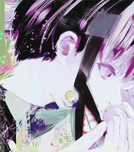 #东京食尸鬼# 动画第二季，第8集结尾ED图截图，头像尺寸。