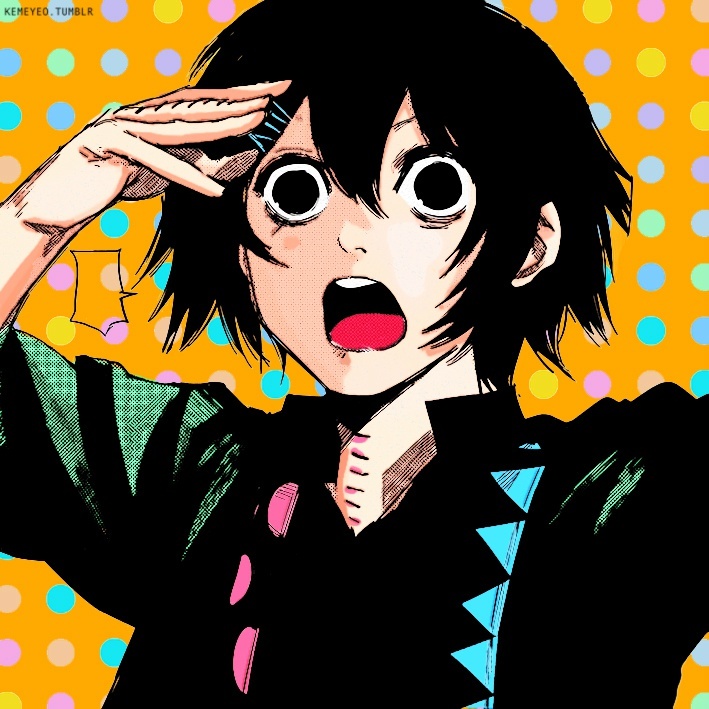 #东京食尸鬼# 汤不热粉丝kemeyeo给漫画中的铃屋什造上的色。头像尺寸。