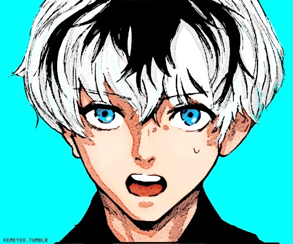 #东京食尸鬼# RE漫画的佐佐木头像，粉丝自上色。tum:kemeyeo