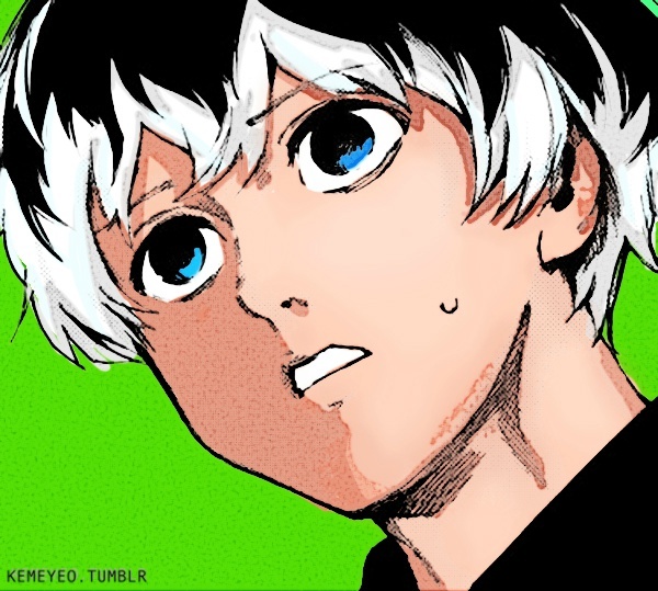 #东京食尸鬼# RE漫画的佐佐木头像，粉丝自上色。tum:kemeyeo