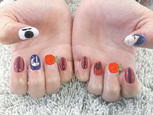 #月山习0303生日快乐# 推主ota_otaaka昨天做的美甲，对痴汉满满的都是爱哦！其实有人问，都是虚拟人物，生日有什么意义？我打一个不是很恰当，但是我觉得挺好的比方：呼吸有什么意义？废话，不呼吸会死啊！那就是啊，他们就是我们心里那一抹不会被污染的空气。