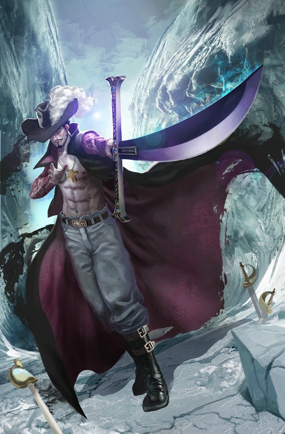 #海贼王#鹰眼：“刀刃哪怕有些许缺口，都是剑士之耻！”（旁白来自漫画第779话，附图By young-street）