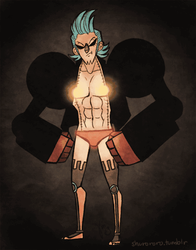 #海贼王#来个魔性的弗兰奇奶头灯舞！（By Shurororo）