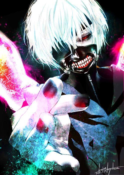 #东京食尸鬼# 清原紘（another的漫画作者）画的金木手稿。