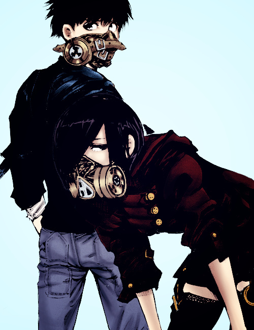 #东京食尸鬼# 粉丝自上色的漫画截图。手机壁纸尺寸。