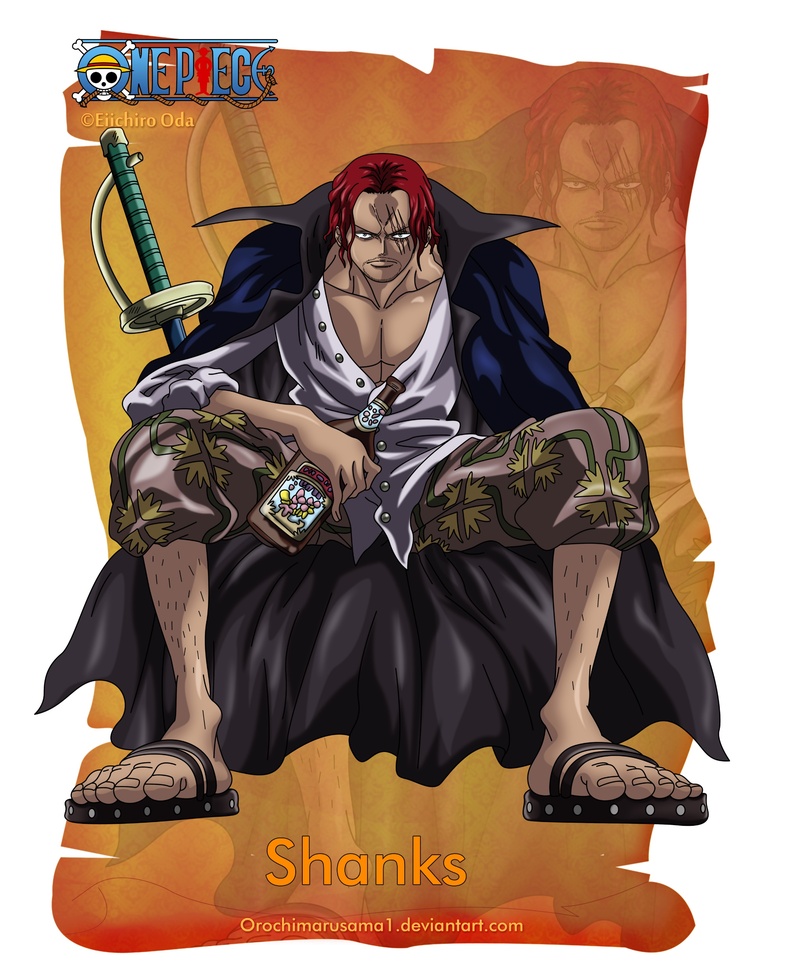 #海贼王#祝香克斯和鹰眼生日快乐！一个四皇，一个世界第一大剑豪，这对好基友一起生日也是很好的嘛！（By Orochimarusama1）