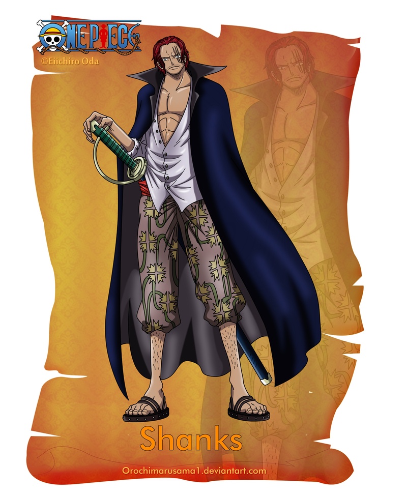 #海贼王#祝香克斯和鹰眼生日快乐！一个四皇，一个世界第一大剑豪，这对好基友一起生日也是很好的嘛！（By Orochimarusama1）