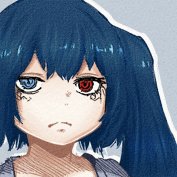 #东京食尸鬼# 米林才子漫画截图。粉丝自上色，头像尺寸。小才子也是颜艺帝啊！这里面就有几张图可以拿去做表情包，妥妥的！！