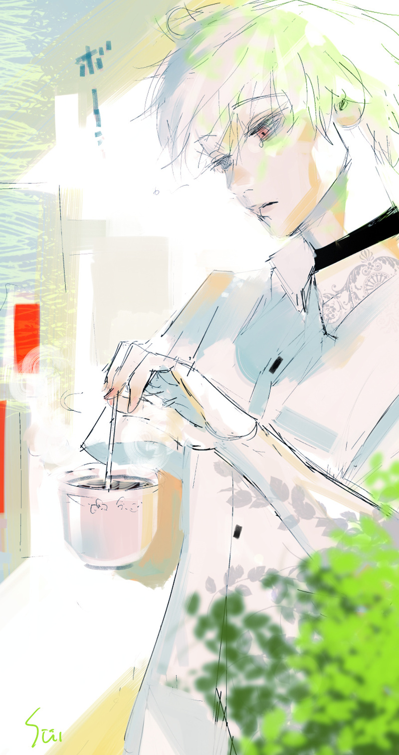 #东京食尸鬼# 我还闭着眼流泪，我还装作无所谓。（作者刚更新的手稿）