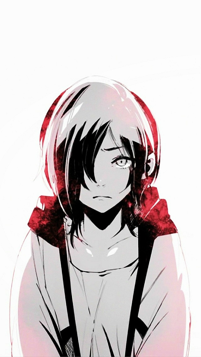 #东京食尸鬼# 动画第10集结尾ED图改图，手机壁纸尺寸。这次的ED设定是过去and现在。所以“过去”可做锁屏壁纸，“现在”作为桌面壁纸。每次打开手机，滑动的一瞬间就提醒自己：过去的终将会过去，用微笑活在当下。