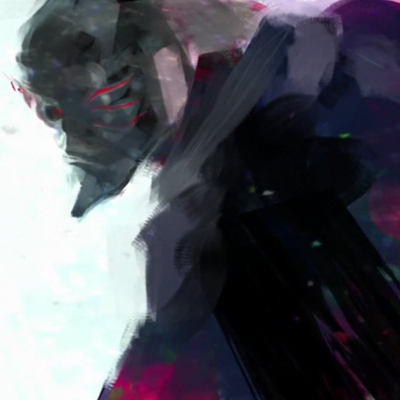 #东京食尸鬼# 动画第10集结尾ED图改图，手机壁纸尺寸。这次的ED设定是过去and现在。所以“过去”可做锁屏壁纸，“现在”作为桌面壁纸。每次打开手机，滑动的一瞬间就提醒自己：过去的终将会过去，用微笑活在当下。