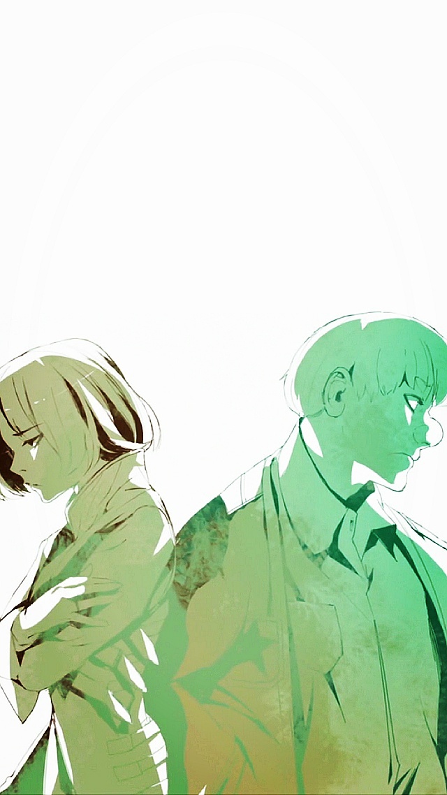 #东京食尸鬼# 动画第10集结尾ED图改图，手机壁纸尺寸。这次的ED设定是过去and现在。所以“过去”可做锁屏壁纸，“现在”作为桌面壁纸。每次打开手机，滑动的一瞬间就提醒自己：过去的终将会过去，用微笑活在当下。