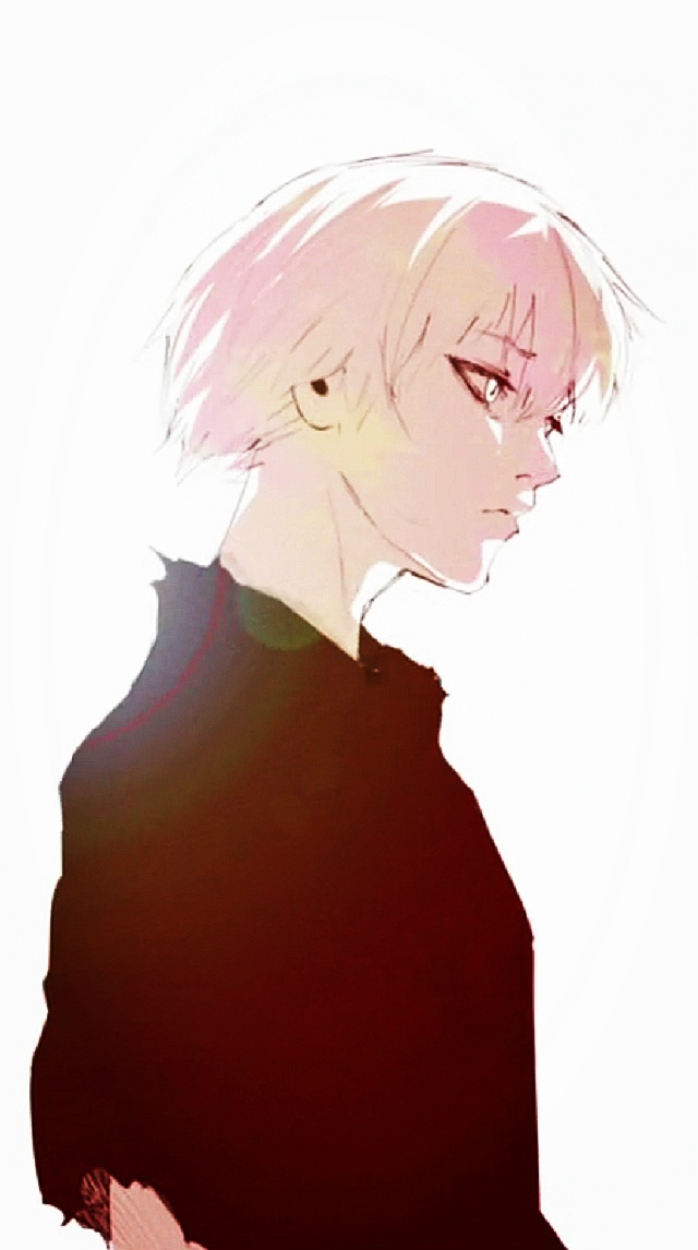 #东京食尸鬼# 动画第10集结尾ED图改图，手机壁纸尺寸。这次的ED设定是过去and现在。所以“过去”可做锁屏壁纸，“现在”作为桌面壁纸。每次打开手机，滑动的一瞬间就提醒自己：过去的终将会过去，用微笑活在当下。