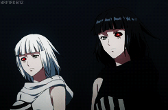 #东京食尸鬼# 有多少动画党到现在其实也不知道小黑小白是出来干嘛的？举个爪。。