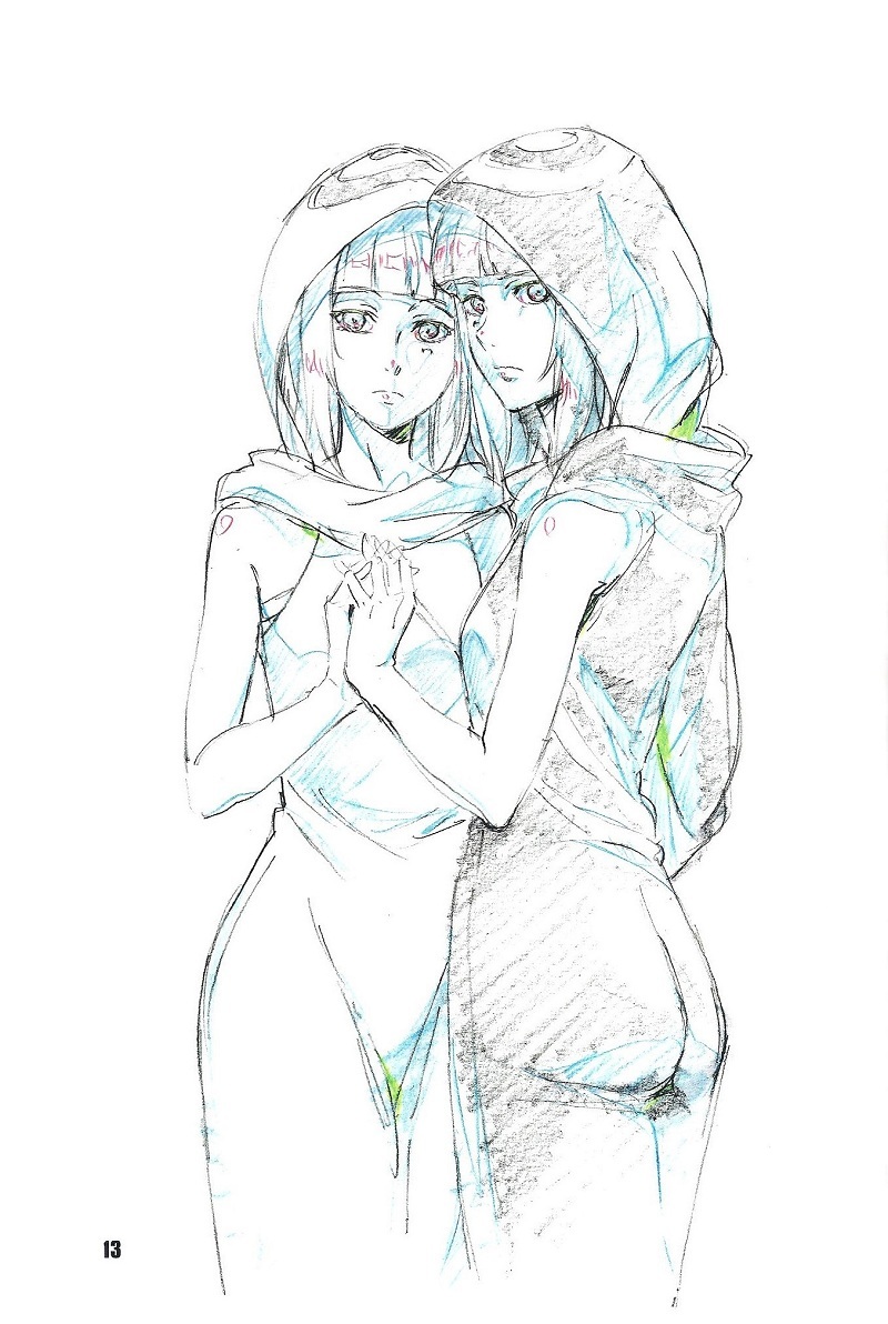 #东京食尸鬼# 东京食尸鬼人设三轮和宏先生收录在纪念册里面的小黑、小白手稿。