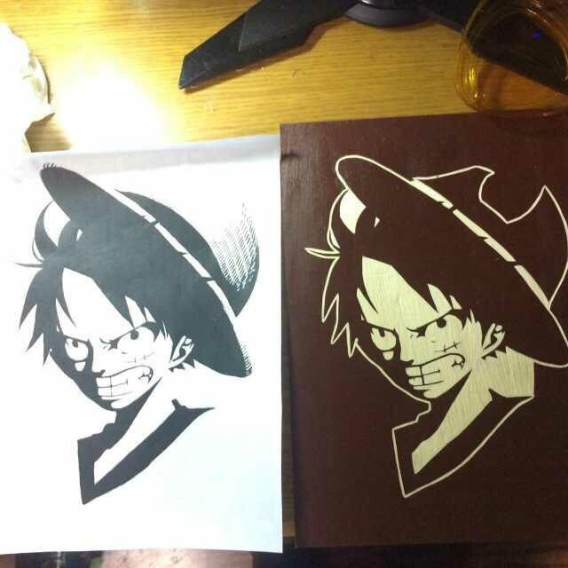 #海贼王#木刻作品，你们来感受下[赞]作者：京城丶倒霉熊