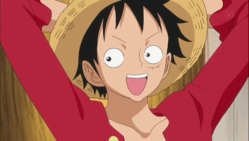 二货船长路飞的#表情包#[嘻嘻]