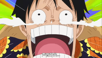 二货船长路飞的#表情包#[嘻嘻]