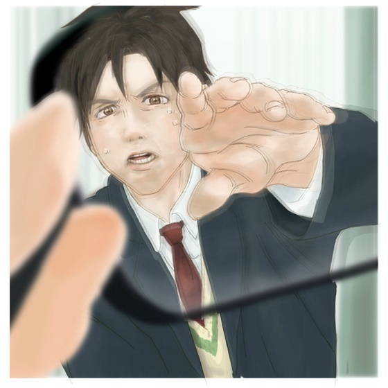 #寄生兽#小右X泉新一 pixiv：49443251