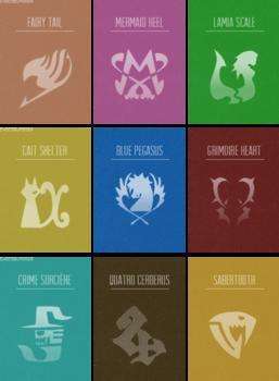 #妖精的尾巴#妖精的尾巴大魔武公会标志，大家认为哪个最好看！？。。