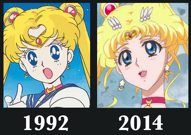 画风对比,果然是时代在进步，但是越长大越难看，越难看越孤单  [思考]