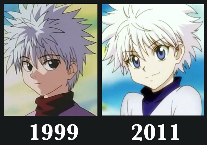 画风对比,果然是时代在进步，但是越长大越难看，越难看越孤单  [思考]