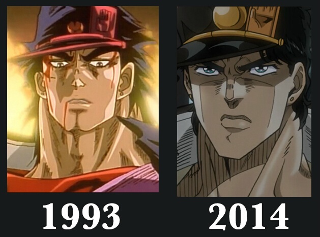 画风对比,果然是时代在进步，但是越长大越难看，越难看越孤单  [思考]