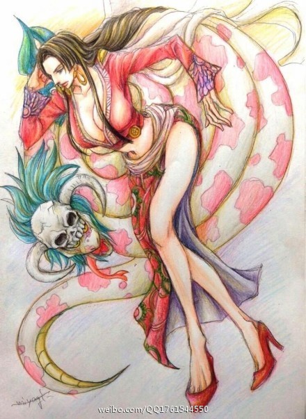 海贼王手绘大片欣赏！推主：mygblackline