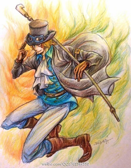 海贼王手绘大片欣赏！推主：mygblackline