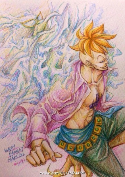 海贼王手绘大片欣赏！推主：mygblackline