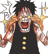 这个画风再加上路飞的表情！！逗比一枚呀 O(∩_∩)O[哈哈]