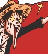 这个画风再加上路飞的表情！！逗比一枚呀 O(∩_∩)O[哈哈]