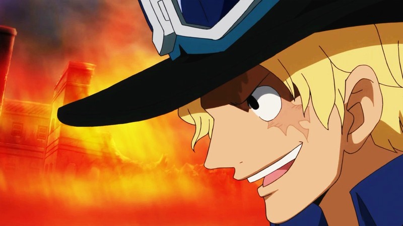 #海贼王#第687集 萨波VS海军高清截图[嘻嘻]