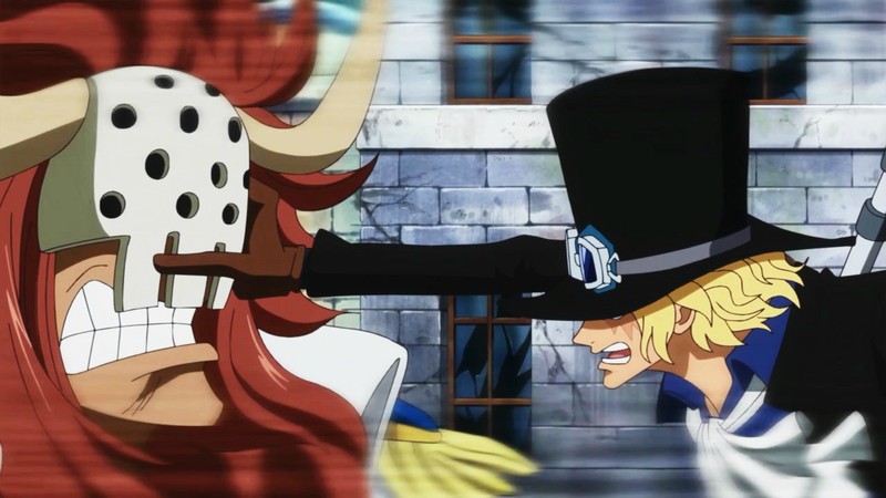 #海贼王#第687集 萨波VS海军高清截图[嘻嘻]