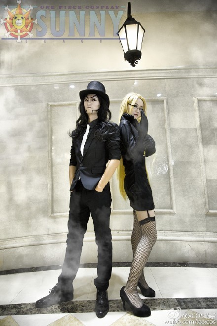 #桑尼社#海贼王-CP9路奇、卡莉法Cosplay 很棒的Cos[花心] http://weibo.com/5302206876/Ca4r30kA0