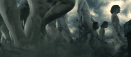 【进击的巨人 】真人版大电影高能画面公开！！ 前篇将于8月1日上映，后篇9月19日上映！！水原希子的三笠怎么样，IMAX效果应该很惊人吧，有没有像抗日神剧！！m(_ _)m[嘻嘻]