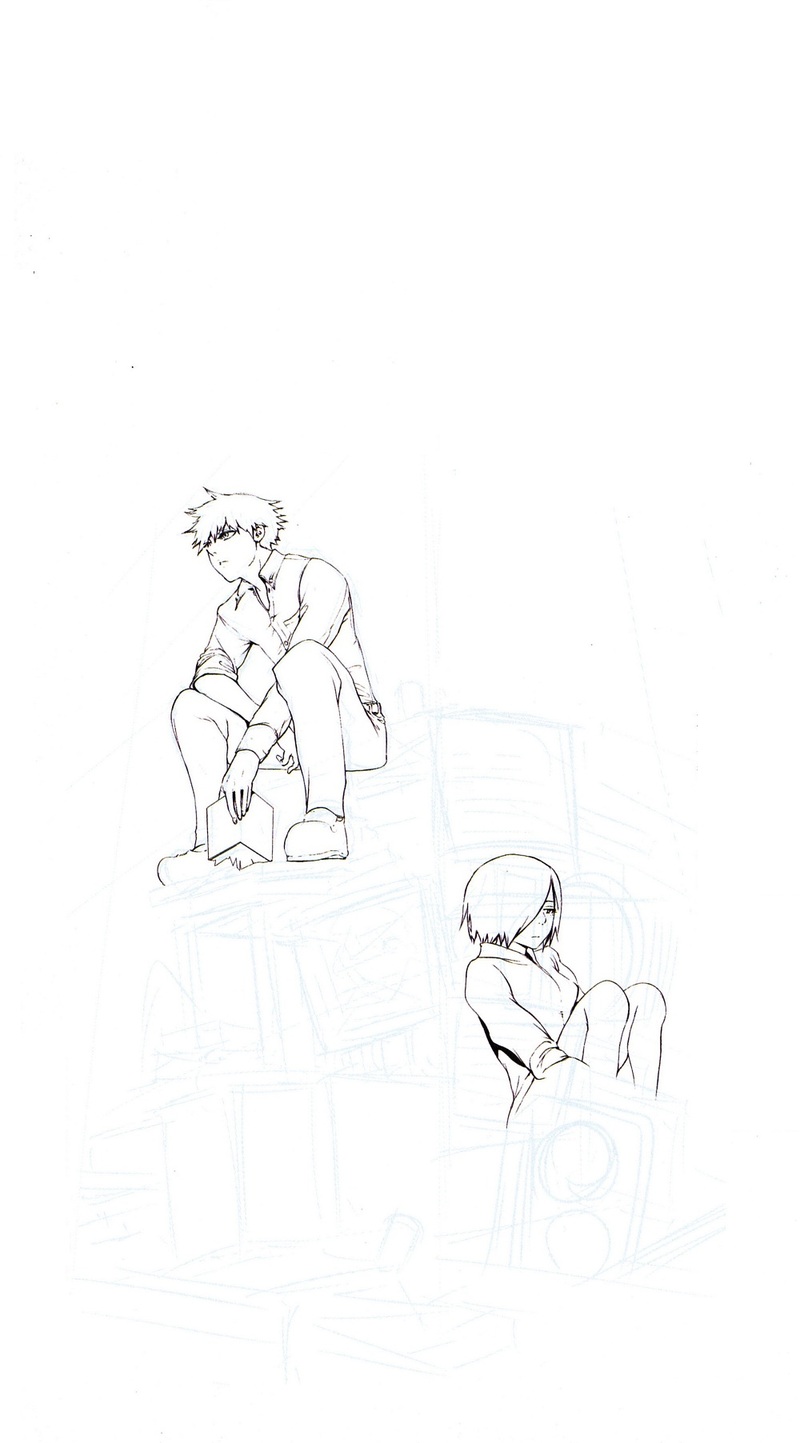 东京食尸鬼手绘插图，可做手机壁纸(✿✪‿✪｡)ﾉ