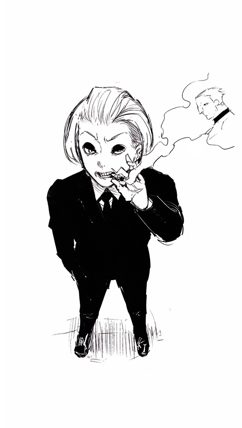 东京食尸鬼手绘插图，可做手机壁纸(✿✪‿✪｡)ﾉ