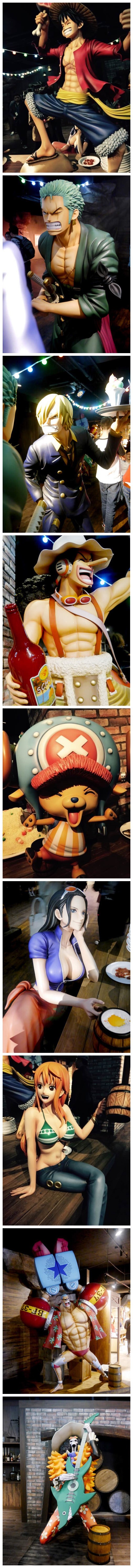 日本东京塔海贼王主题乐园，各种一比一等身模型，仿佛进入真实的海贼王世界[嘻嘻]