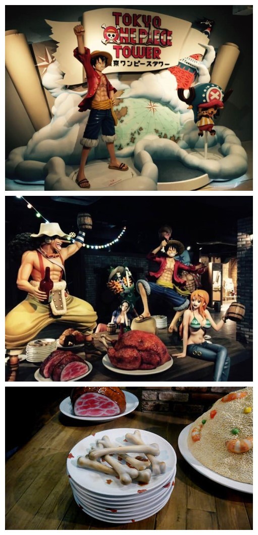 日本东京塔海贼王主题乐园，各种一比一等身模型，仿佛进入真实的海贼王世界[嘻嘻]